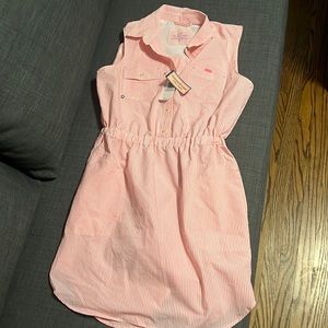 NWT Vineyard Vines Harbor Shirt Dress- Malibu Pink- Size 6